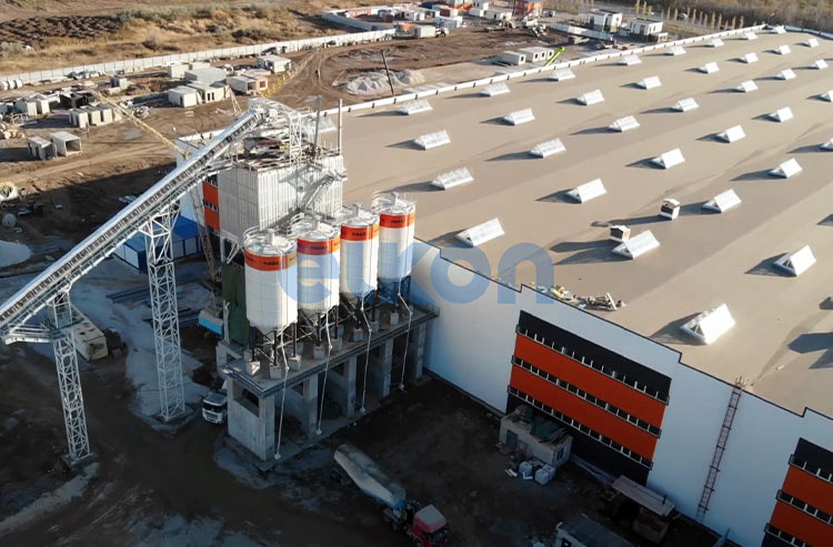 Bespoke Tower Concrete Plant in Kazakhstan 