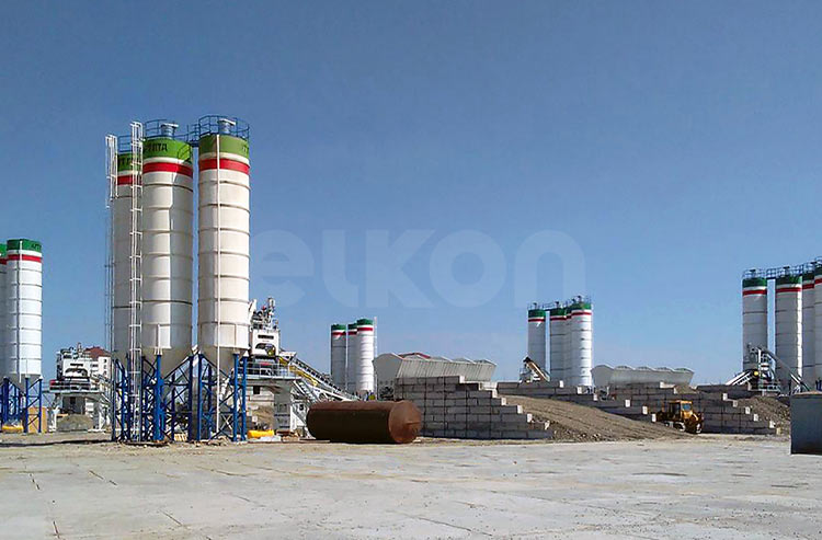 Akhmat Tower with 7 ELKON Concrete Plants 
