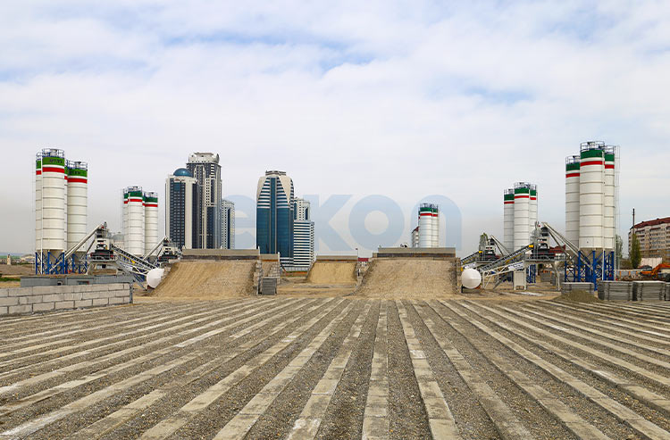 Akhmat Tower with 7 ELKON Concrete Plants 