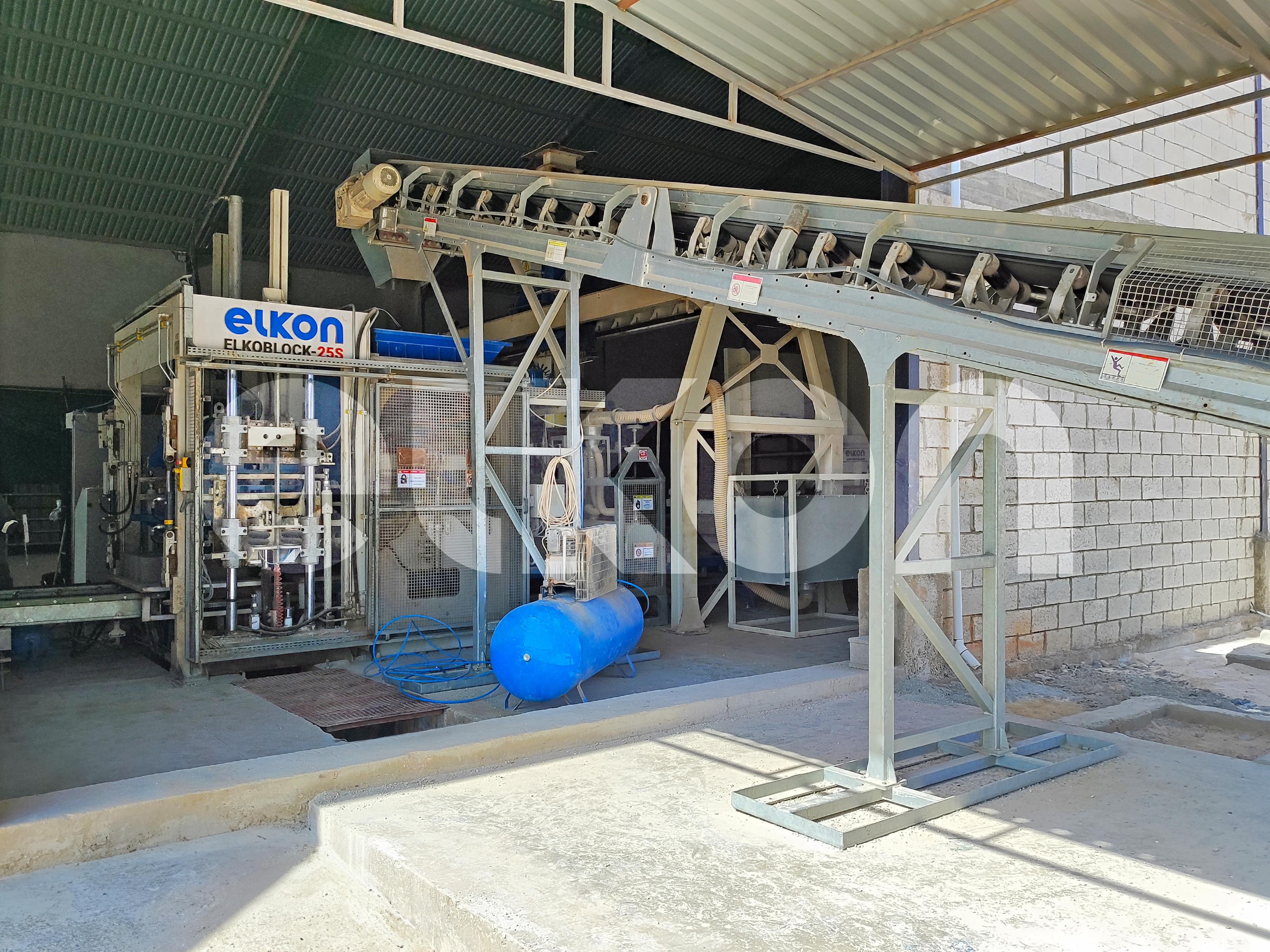 ELKON Concrete Batching Plant and Block Making Machine in Benghazi, Libya