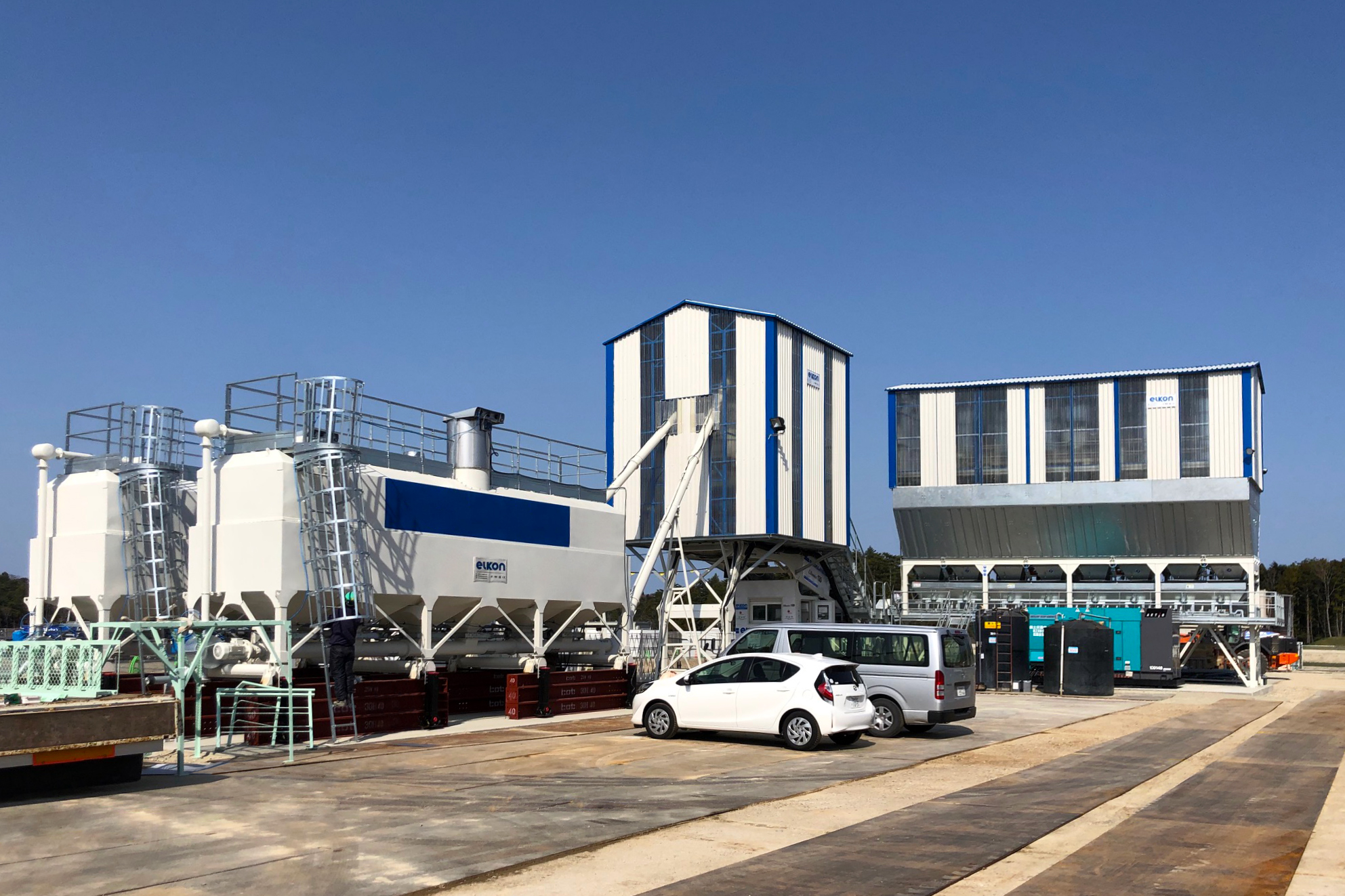 ELKON concrete plants arrive in Japan, the country of technology